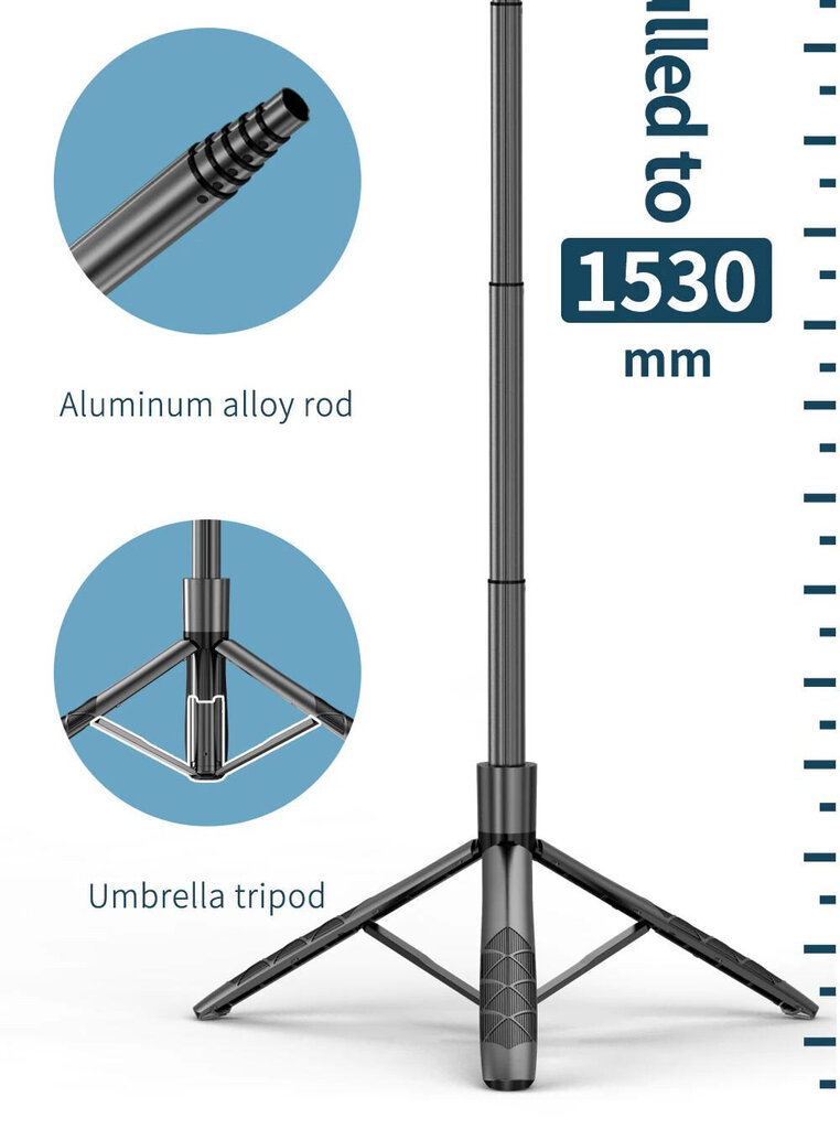 Teleskoopstatiiv telefonile Berimax L16 hind ja info | Mobiiltelefonide lisatarvikud | kaup24.ee