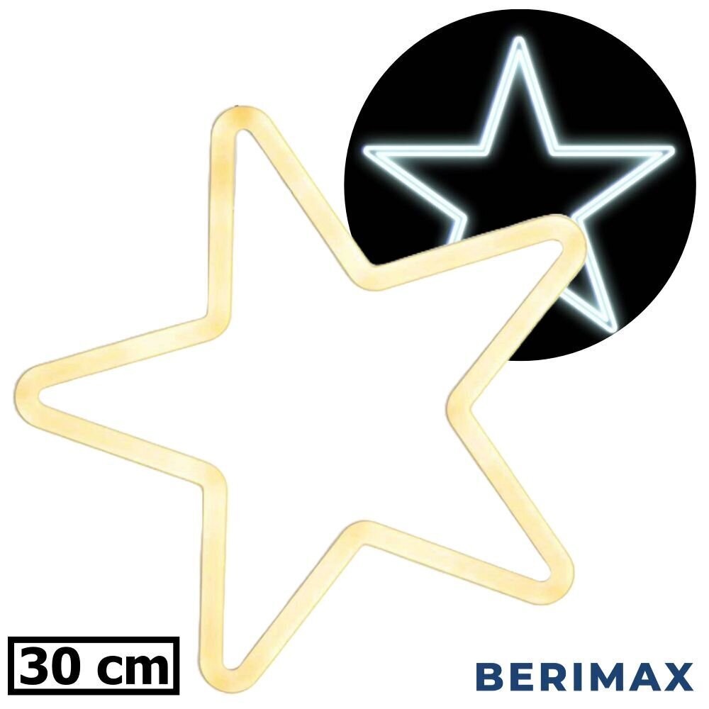 LED jõulukaunistus Star Berimax, 30cm hind ja info | Jõulukaunistused | kaup24.ee