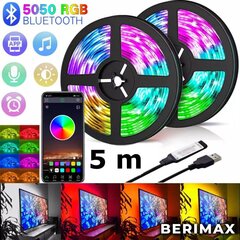 Комплект светодиодной ленты RGB LED с Bluetooth 5M BERIMAX BRM_1404027 цена и информация | Светодиодные ленты | kaup24.ee