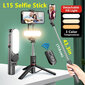 Selfipulk välguga Berimax L15 цена и информация | Selfie sticks | kaup24.ee