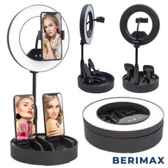 Rõngas LED-lamp 3in1 30W Berimax LS21 цена и информация | Осветительное оборудование для фотосъемок | kaup24.ee