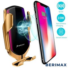 Автомобильный держатель для телефона с беспроводной зарядкой Berimax R1 GPS цена и информация | Mobiiltelefonide hoidjad | kaup24.ee