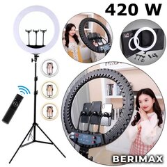 Rõngas LED lamp Berimax LS53 420W цена и информация | Осветительное оборудование для фотосъемок | kaup24.ee