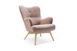 Кресло Zele, светло-розовое