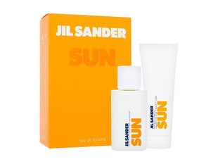 Kosmeetikakomplekt Jil Sander Sun: dušigeel, 75 ml + tualettvesi EDT naistele, 75 ml цена и информация | Масла, гели для душа | kaup24.ee