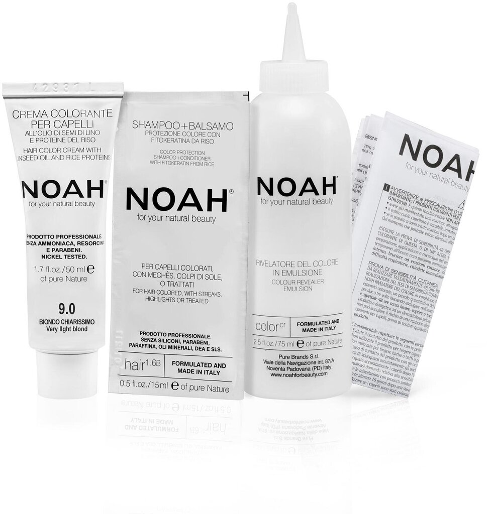 Püsivärv juustele Noah 9.0 Very Light Blond 140 ml hind ja info | Juuksevärvid | kaup24.ee