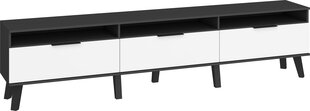 TV столик Sven 3D, черный/белый цена и информация | Тумбы под телевизор | kaup24.ee
