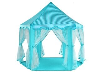 Детская палатка XXL Замок Принцессы, бирюзовый цена и информация | Детские игровые домики | kaup24.ee