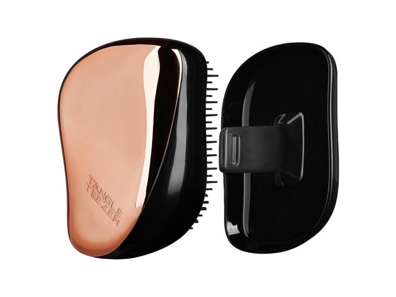 Taaselustav juuksehari Tangle Teezer Compact Styler Classic, Black Rose Gold цена и информация | Juukseharjad, kammid, juuksuri käärid | kaup24.ee