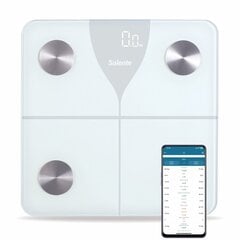 Personaalne diagnostiline fitnesskaal Salente SlimFit, Bluetooth, valge цена и информация | Весы (бытовые) | kaup24.ee