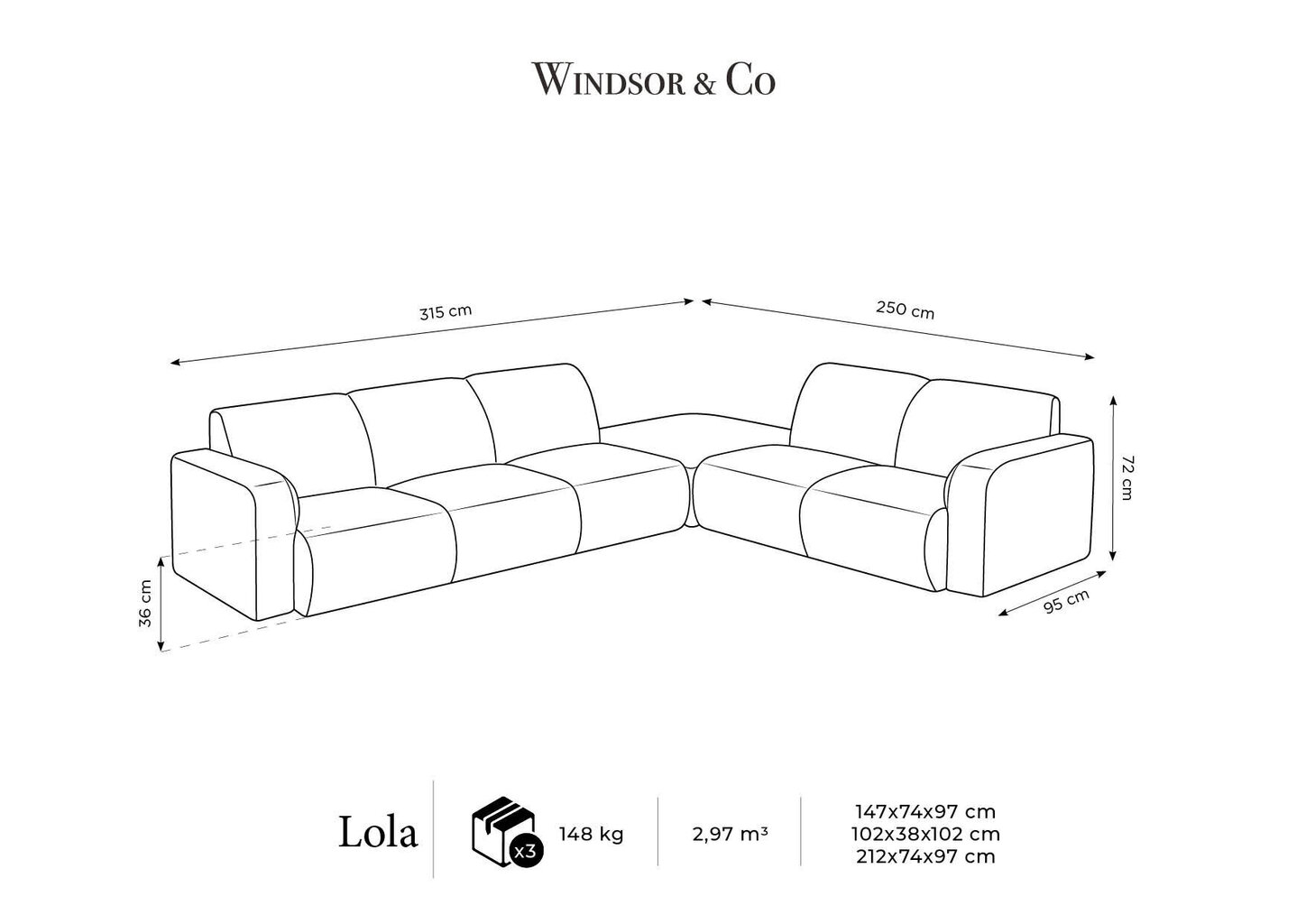 Diivan Windsor & Co Lola, oranž hind ja info | Diivanid ja diivanvoodid | kaup24.ee