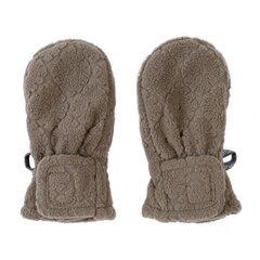 Laste kindad Lodger Mittens Folklore Fleece Buffalo, pruun цена и информация | Шапки, перчатки, шарфики для новорожденных | kaup24.ee