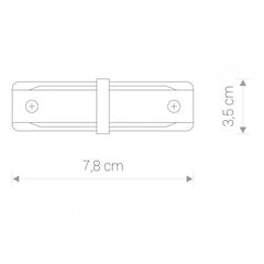 Rööpaliitmik Profile Straight Connector hind ja info | Siinivalgustid ja siinid | kaup24.ee