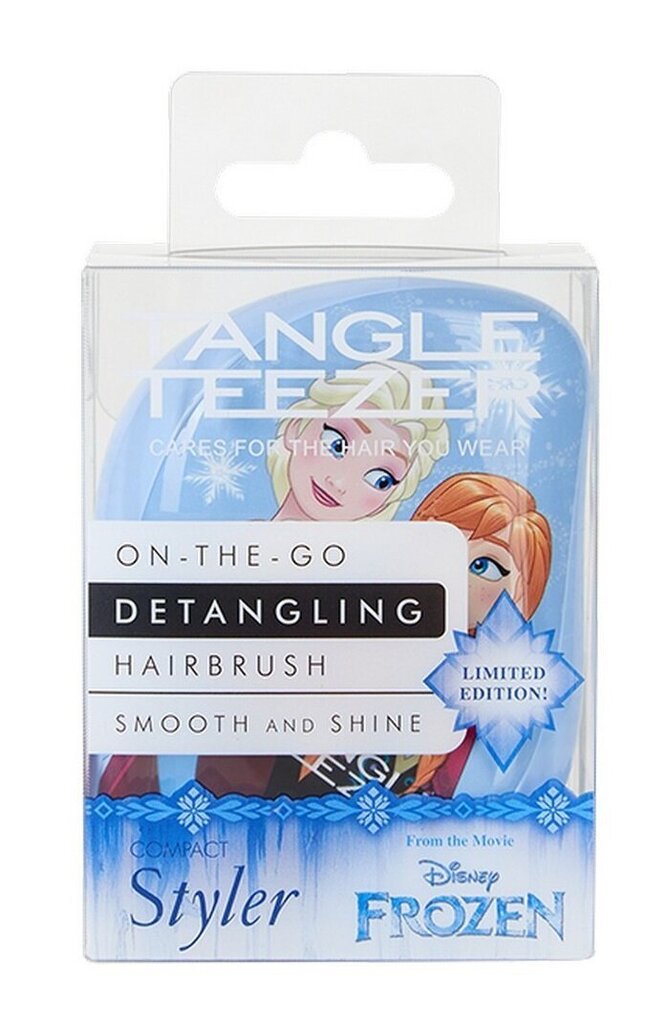 Juuksehari Tangle Teezer Compact Styler, Disney Frozen hind ja info | Juukseharjad, kammid, juuksuri käärid | kaup24.ee