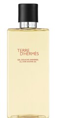 Парфюмированный гель для душа для мужчин Hermes Terre d´Hermes Shower Gel, 200 мл цена и информация | Мужская парфюмированная косметика | kaup24.ee