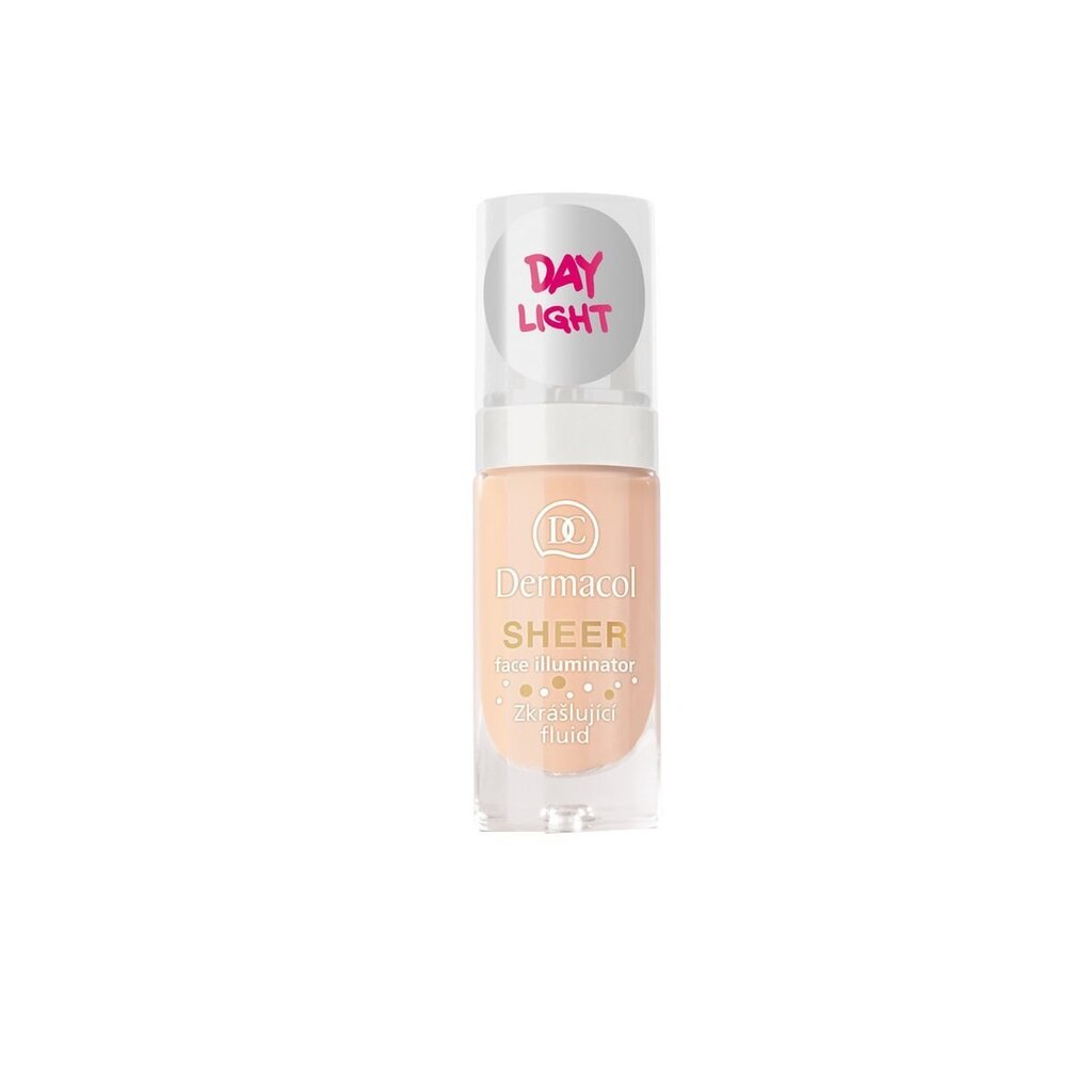 Dermacol Sheer Face Illuminator meigialuskreem 15 ml, day light hind ja info | Jumestuskreemid, puudrid | kaup24.ee