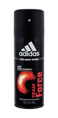 Adidas Team Force дезодорант для мужчин 150 мл цена и информация | Парфюмированная косметика для мужчин | kaup24.ee