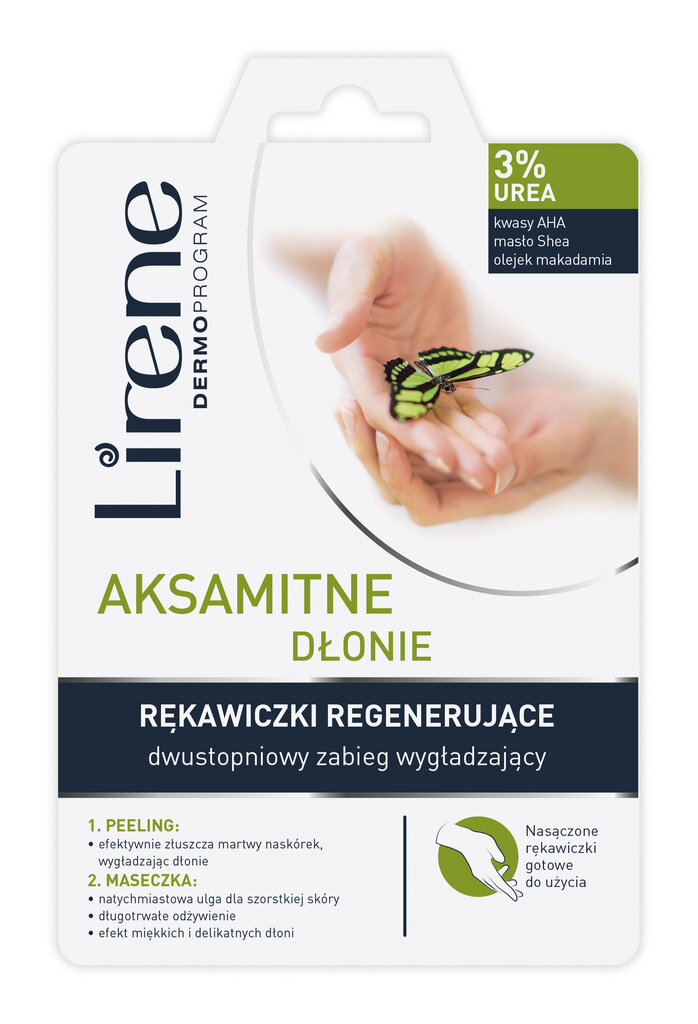 Intensiivne kaheastmeline Taastav mask - kindad Lirene 22 ml цена и информация | Kehakreemid, losjoonid | kaup24.ee