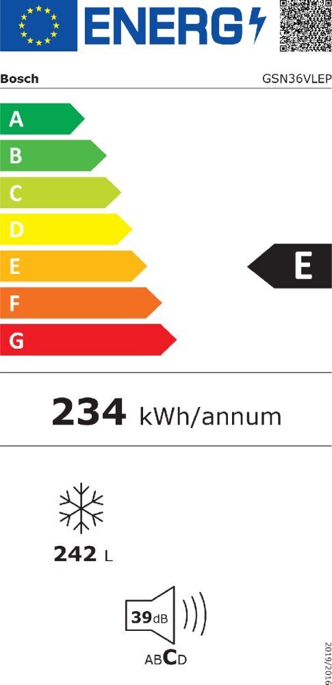 Bosch GSN36VLEP hind ja info | Sügavkülmikud ja külmakirstud | kaup24.ee