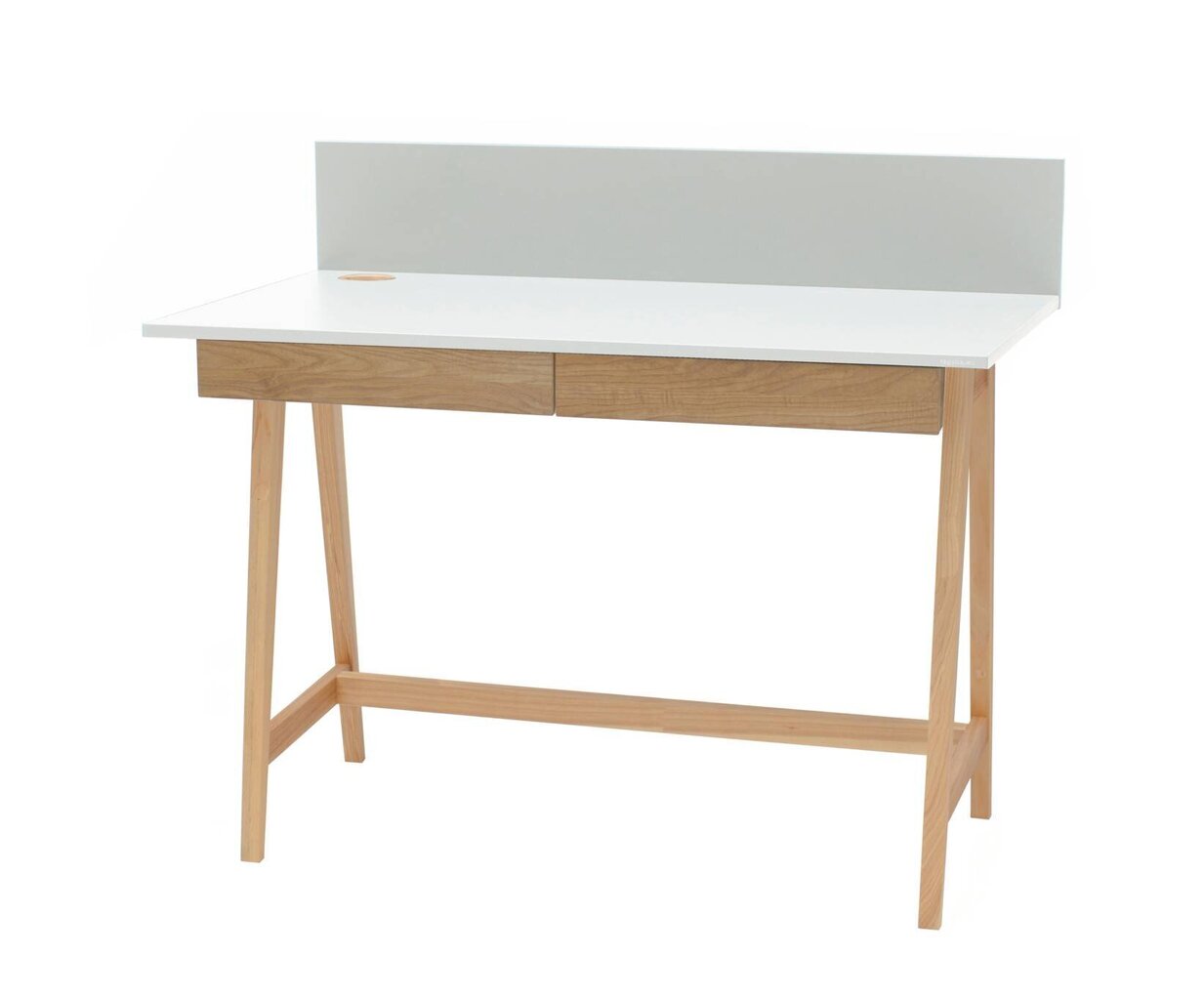 Laud Luka, valge/pruun hind ja info | Arvutilauad, kirjutuslauad | kaup24.ee