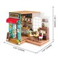 Puidust kokkupandav miniatuur - roombox Simon's coffee RB008e цена и информация | Klotsid ja konstruktorid | kaup24.ee