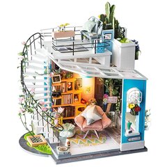 Puidust kokkupandav miniatuur - roombox Dora's LOFT RB010e цена и информация | Конструкторы и кубики | kaup24.ee