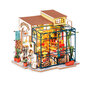 Puidust kokkupandav miniatuur - roombox Flower shop RB014e цена и информация | Klotsid ja konstruktorid | kaup24.ee