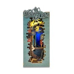 Puidust kokkupandav miniatuur - Magic House Book nook kit RDS005e цена и информация | Конструкторы и кубики | kaup24.ee