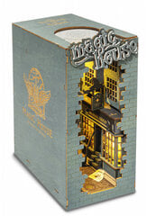 Puidust kokkupandav miniatuur - Magic House Book nook kit RDS005e hind ja info | Klotsid ja konstruktorid | kaup24.ee