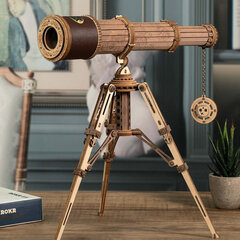 Конструктор деревянный 3D пазл - Монокулярный телескоп RK011e цена и информация | Конструкторы и кубики | kaup24.ee