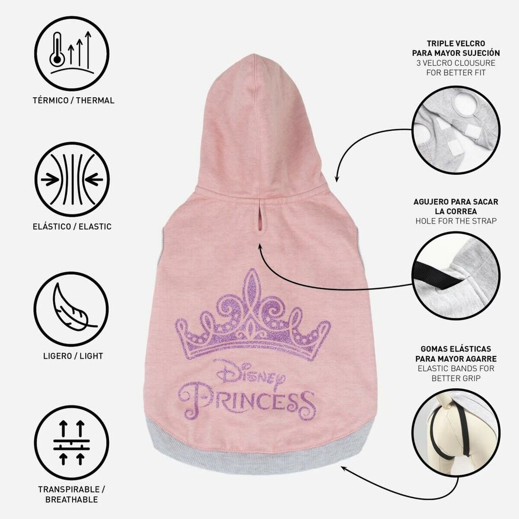 Koera dressipluus Princesses Disney XS Roosa hind ja info | Riided koertele | kaup24.ee