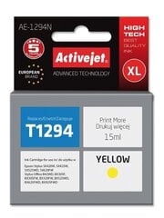 Activejet AE-1294N (Epson T1294), желтый цена и информация | Картриджи для струйных принтеров | kaup24.ee