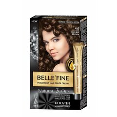 Püsivärv Belle´Fine Nº 4.0 Pruun, 30 ml цена и информация | Краска для волос | kaup24.ee