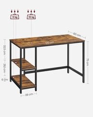 Kirjutuslaud Vasagle LWD47X, mitmevärviline цена и информация | Компьютерные, письменные столы | kaup24.ee