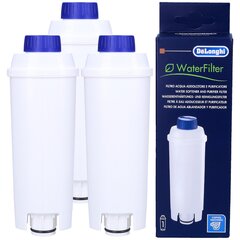 Delonghi WaterFilter SER3017 DLS C002 Фильтр для воды для кофемашины, 3 шт. цена и информация | Аксессуары для бытовой техники | kaup24.ee