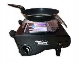 Matka pliit ja pliit grillrestidega + 4 gaasiballoonid Alpen Camping цена и информация | Газовые горелки, баллоны | kaup24.ee