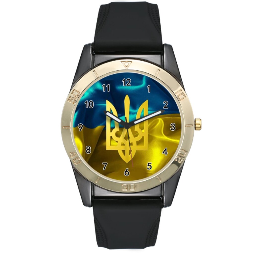Ukraina lipu ja kolmharuga käekell цена и информация | Muud kingitused | kaup24.ee
