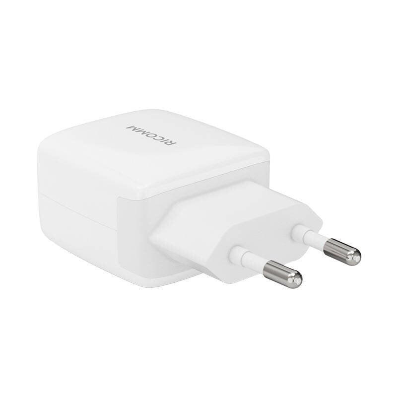 Ricomm seinalaadija 25W PD RC252 EU, 1xUSB-A, 1xUSB-C + 2.1m USB-C Cable цена и информация | Mobiiltelefonide laadijad | kaup24.ee