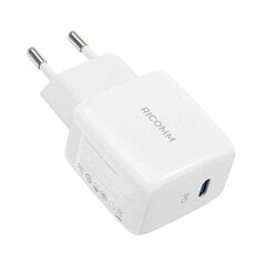 Ricomm seinalaadija 25W PD RC251 EU, 1xUSB-C + 2.1m USB-C Cable цена и информация | Зарядные устройства для телефонов | kaup24.ee