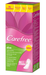 Hügieenisidemeid aloe vera ekstraktiga Carefree Original Cotton Aloe 20 tk hind ja info | Tampoonid, hügieenisidemed, menstruaalanumad | kaup24.ee