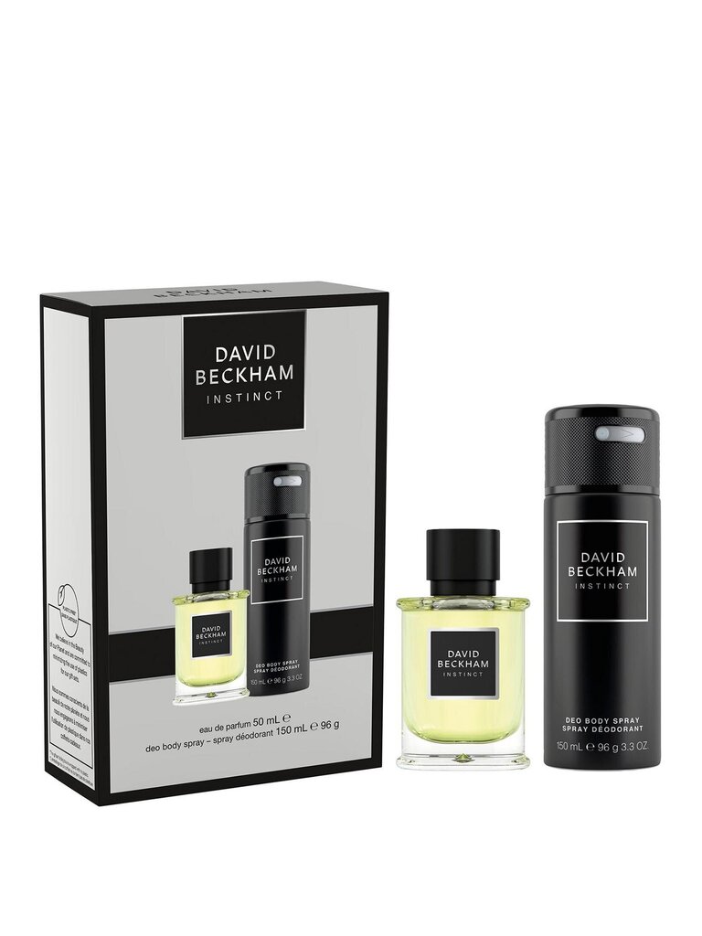 Kinkekomplekt David Beckham Instinct meestele: parfüümvesi Edp, 50 ml + deodorant, 150 ml цена и информация | Meeste parfüümid | kaup24.ee