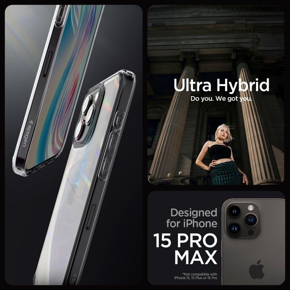 Spigen Ultra Hybrid ACS06575 Iphone 15 Pro Max, Space Crystal hind ja info | Telefoni kaaned, ümbrised | kaup24.ee