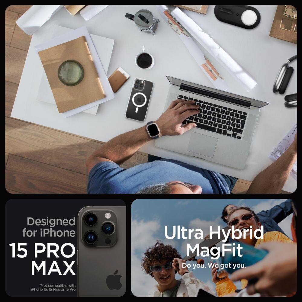Spigen Ultra Hybrid Mag iPhone 15 Pro Max 6,7" Magsafe white цена и информация | Telefoni kaaned, ümbrised | kaup24.ee