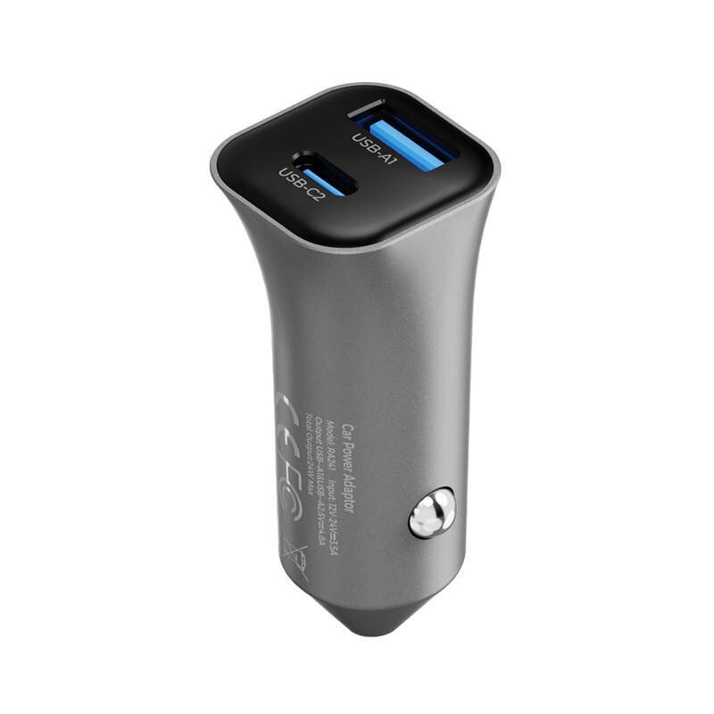 Auto laadija 38W Ricomm RA381 1xUSB-A, 1xUSB-C hind ja info | Mobiiltelefonide laadijad | kaup24.ee