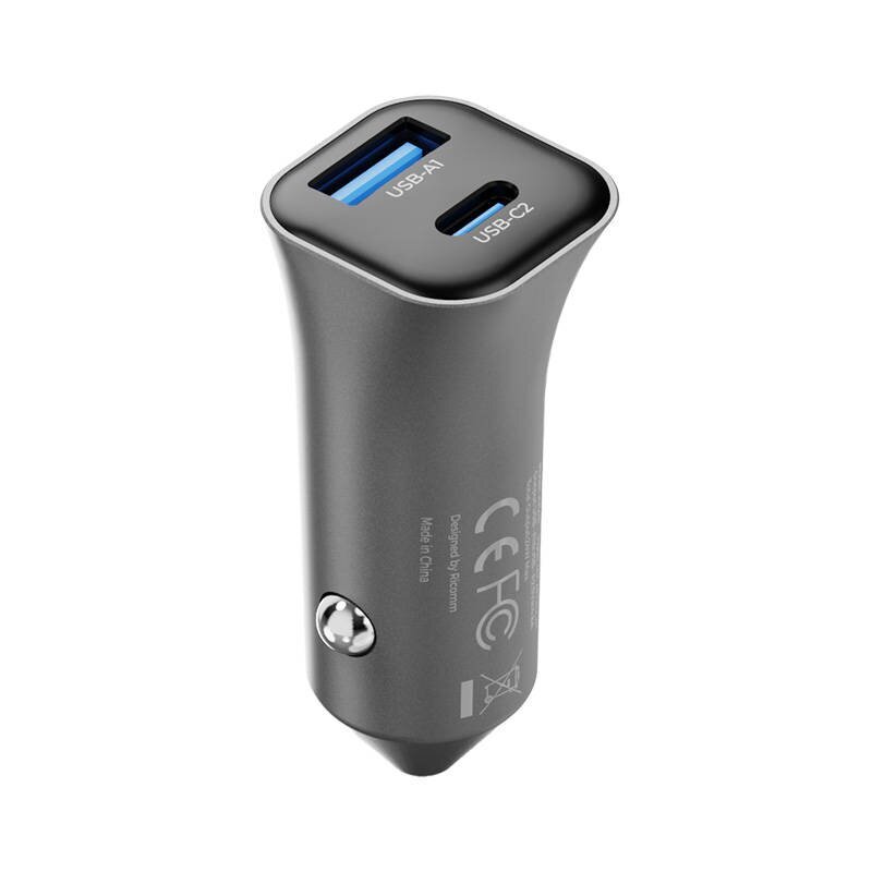 Auto laadija 38W Ricomm RA381 1xUSB-A, 1xUSB-C hind ja info | Mobiiltelefonide laadijad | kaup24.ee