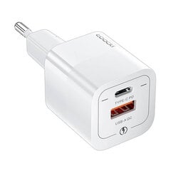 Adapter Toocki Charger laadija A-C 33W valge цена и информация | Зарядные устройства для телефонов | kaup24.ee