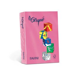 Värviline kartong Favini Le Cirque A4 160 g, erkroosa (Ciclamino Astrale 206), 250 lehte hind ja info | Vihikud, märkmikud ja paberikaubad | kaup24.ee