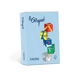 Värviline kartong Favini Le Cirque A4 160 g, sinine (Azzurro 106), 250 lehte цена и информация | Тетради и бумажные товары | kaup24.ee