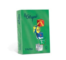 Värviline paber Favini Le Cirque A4 80 g, roheline (Quadrifoglio 207), 500 lehte hind ja info | Vihikud, märkmikud ja paberikaubad | kaup24.ee