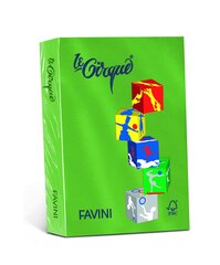 Värviline paber Favini Le Cirque A4 80 g, roheline (Verde Bandiera 208), 500 lehte hind ja info | Vihikud, märkmikud ja paberikaubad | kaup24.ee